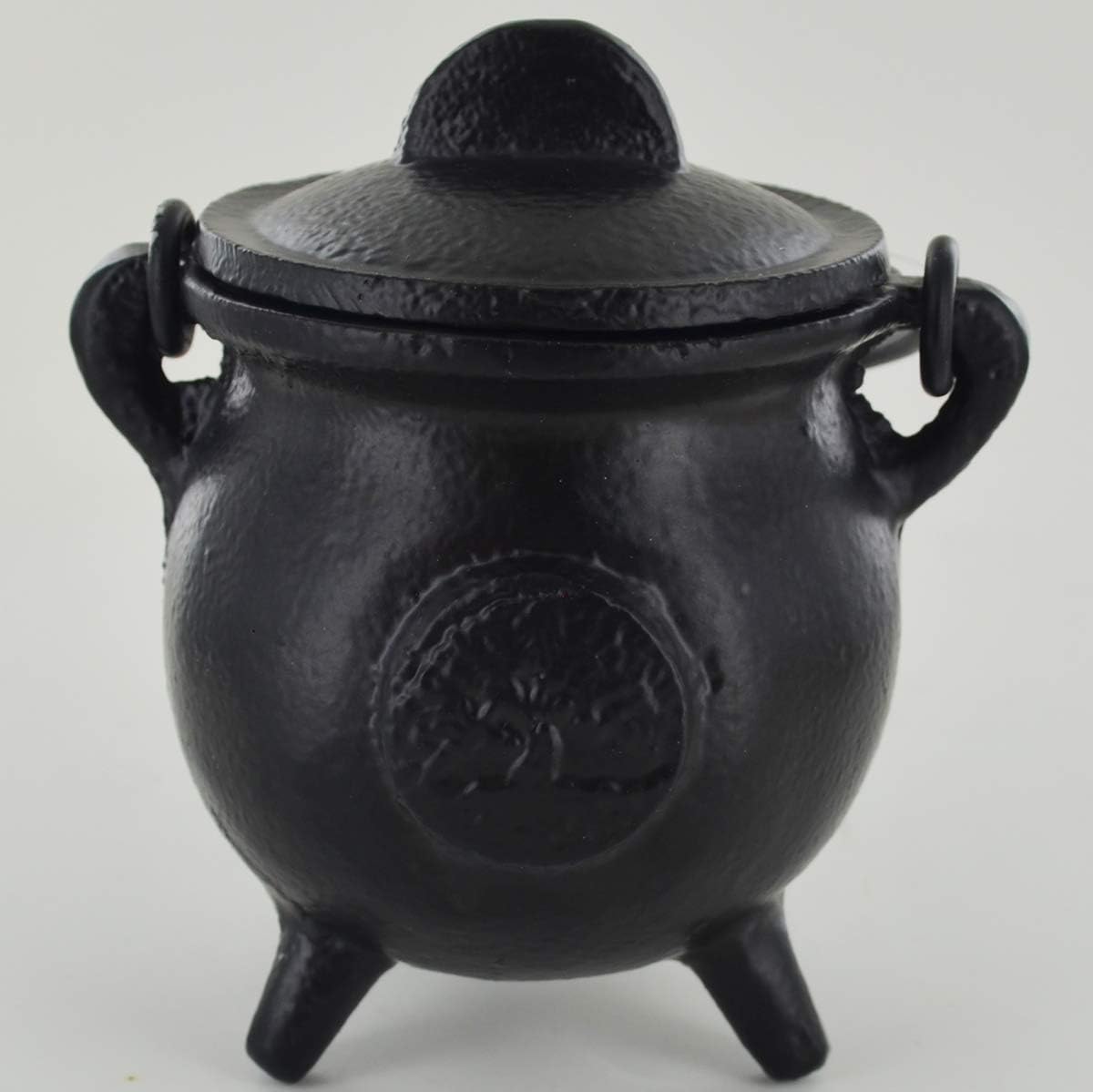Cast Iron Cauldron Tree of Life Small Witch & Magic Accessory for Wicca Potions Neopaganism Gift