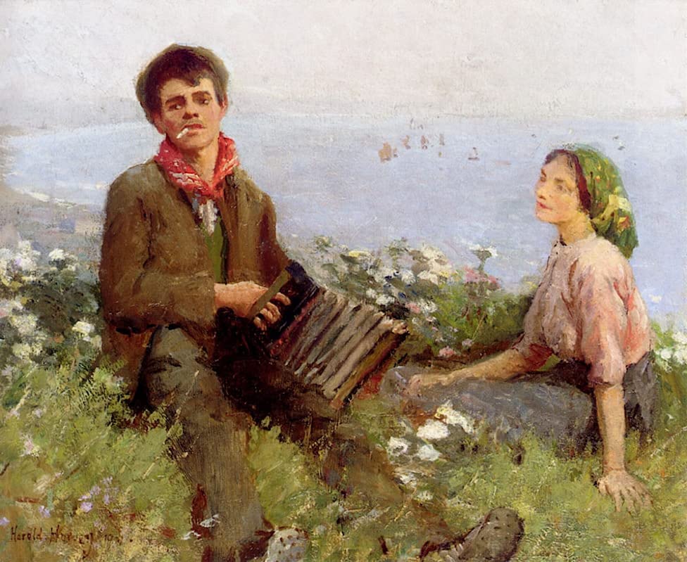 Posters et art Harold Harvey Les ménestrels du bord de la route