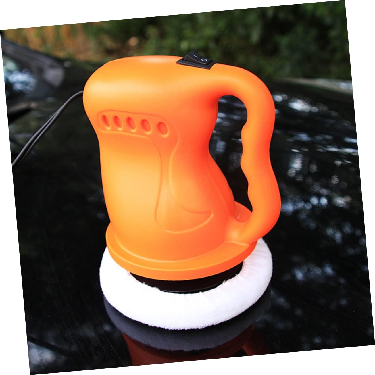 12V Car Polisher Waxing Machine Kit Orange Ergonomic Design for Easy Use Versatile Polishing Waxing Dust Prevention for Car Detailing and Maintenance