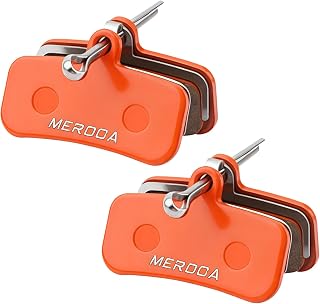 Pastillas de Freno para Bicicleta, 2 Pares, Pastillas de Freno de Disco semimetálicas, para Pinzas de 4 pistones de MTB, Resistentes al Calor, con Muelle