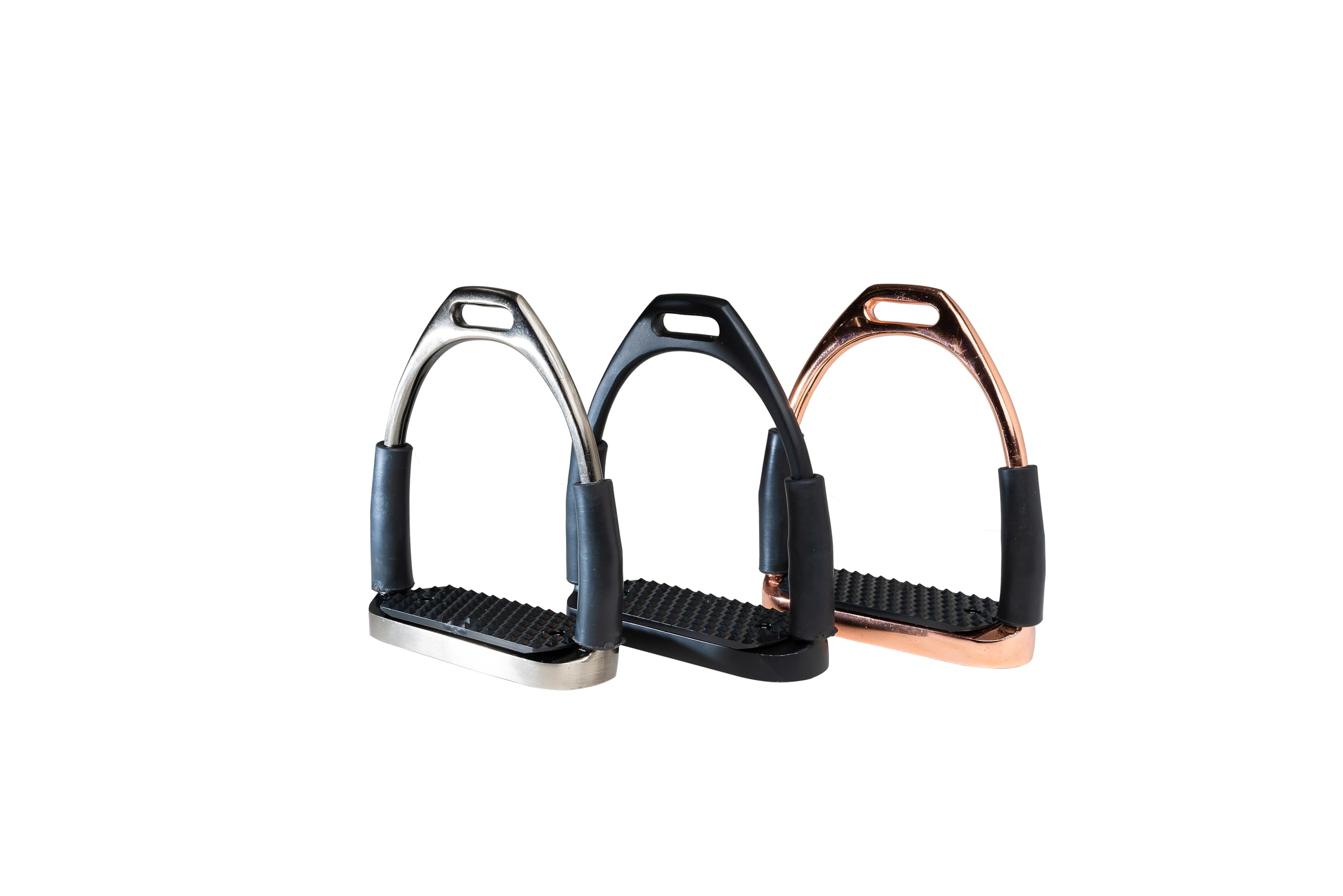 Böck Steigbügel Safetx Flex für Pferde, flexibel, Roségold, 12 cm