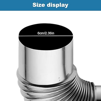 Eagles 2.36-Inch Stove Pipe Elbow 45 Degree for Camping Wood Stove,2 Pack