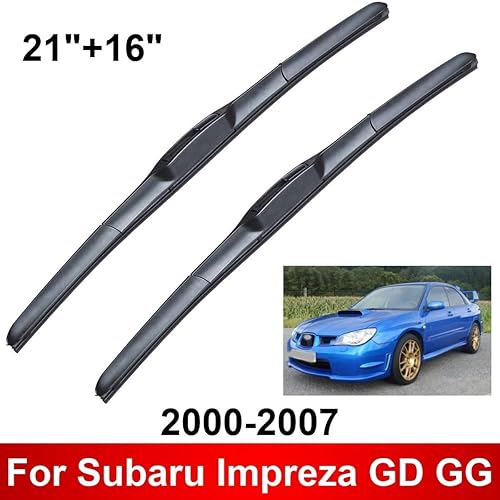 Miniatura 2 de Escobillas híbridas para limpiaparabrisas delantero, compatibles con Subaru Impreza GD GG 2000-2007, limpiaparabrisas y ventanas, cepillos de lluvia
