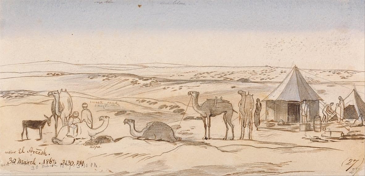 Impression sur toile de qualité supérieure Edward Lear 60x90cm décor mural
