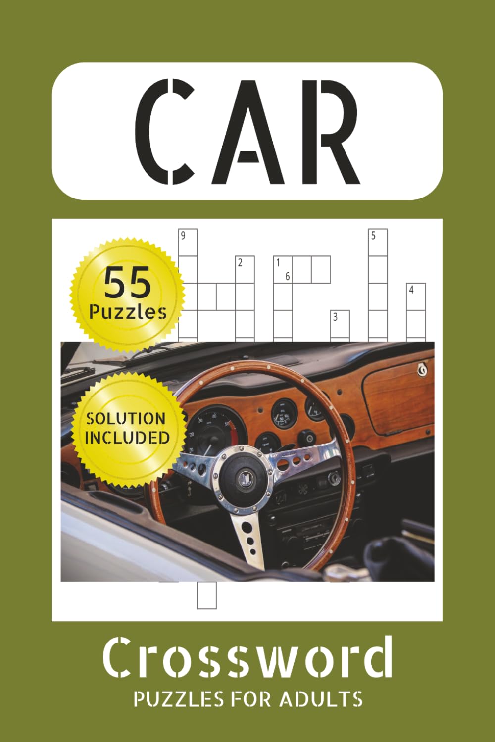 Car Crossword Books: Classic Car Crossword Puzzles | Automotive Crossword Puzzles | 6x9 Inches, 110 Pages | Solution Included