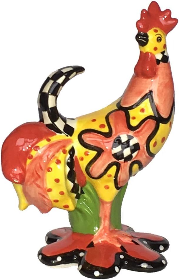 Westland Giftware Sharon Neuhaus Ceramic Eggs Benedict Rooster Figurine, 10-Inch