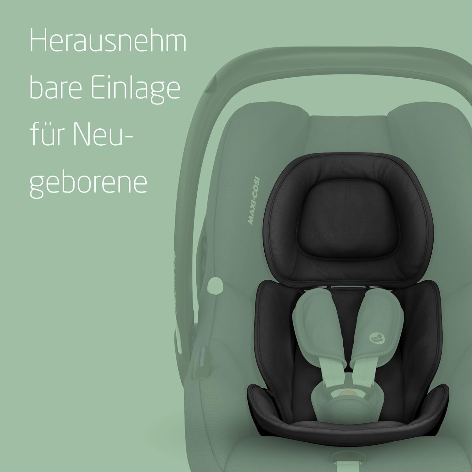 Maxi-Cosi CabrioFix i-Size Babyschale, CabrioFix i-Size ISOFIX Base Bundle - Gruppe 0+ Kindersitz, Flexibles Travelsystem, 0-12 Monate, 40-75 cm + CabrioFix i-Size Base, Essential Black