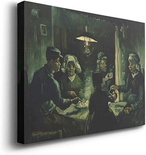 Miniatura 9 de Renditions Gallery Noche estrellada sobre el rodio de Vincent Van Gogh impresa, famosa reproducción de pintura, lienzo envuelto en galería de alta