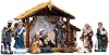 Nativity Scene Set | Religious Jesus Birth Sculptures Resin | 12-piece Hand-painted Resin Christmas Manger Set | Indoor Desktop Home Decor With Stable | Nativity Scene Collectible Figurine | 5cm Class