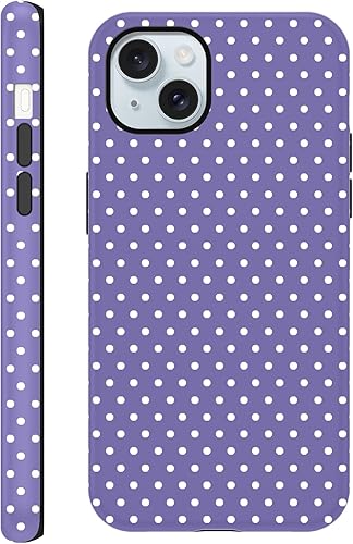 lioscre Polka Dot Phone Case for iPhone 15 Plus Cute Trendy Pattern Case 6.7", A