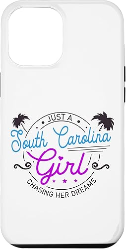 Funda para iPhone 13 Pro Max Girl Chasing Her Dreams South Carolina Girl