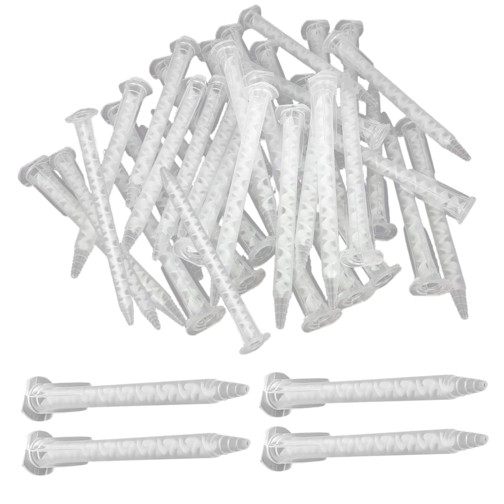 Xoeryoy Epoxy Mixing Nozzle 50Pcs Static Epoxy Mixer Nozzle Tubes Mixing Tip For 50Ml Adhesive Applicator Cartridges ;1