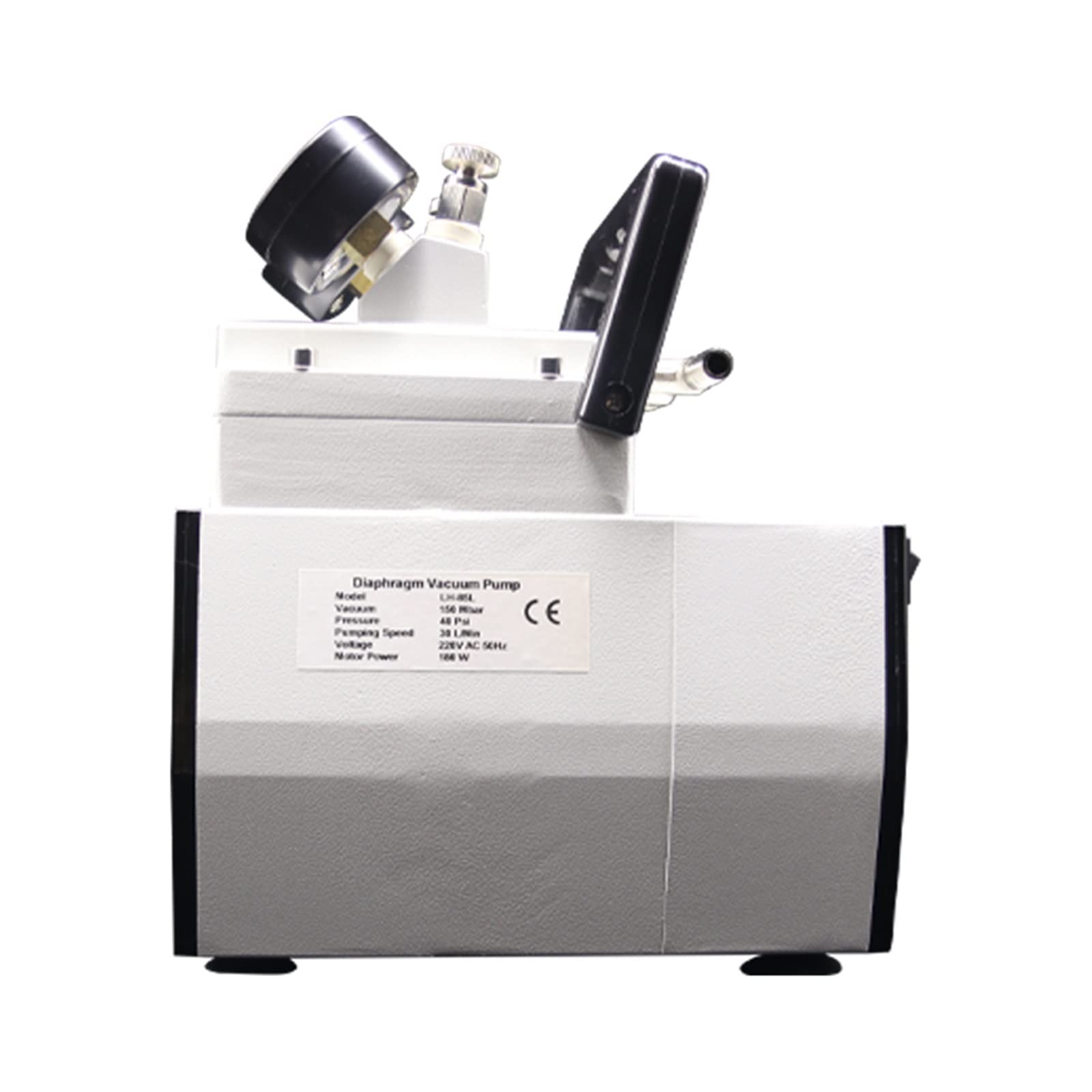 Bomba de vacío de diafragma sin aceite, bomba de filtro de laboratorio de 30L, bomba de presión negativa portátil silenciosa, equipo de laboratorio de protección ambiental Amplia Resistencia QuíMica(L