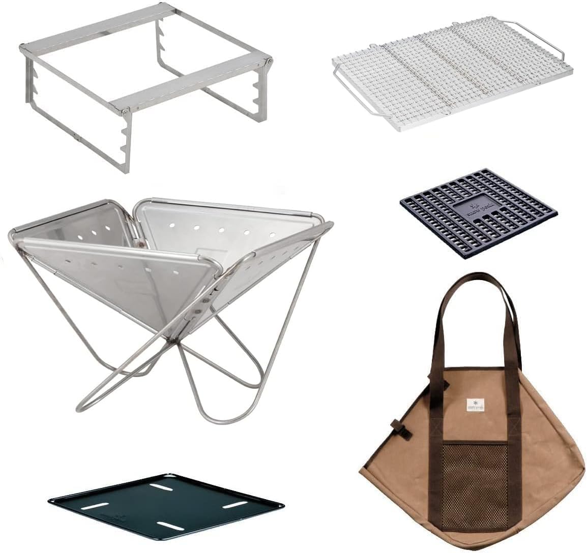 snowpeak 焚火台L 焼網Pro 6点セット 焼き 台 snowpeak 焚火台L 焼網Pro 6点セット 焼き 台