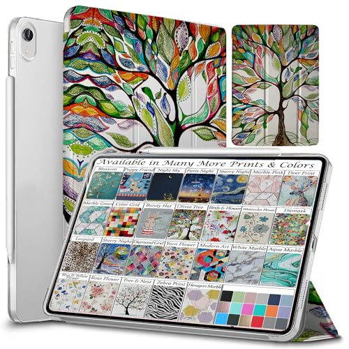 Image of DuraSafe Cases for iPad Mini 6 8.3 Inch 2021 [ Mini 6th Gen ] A2567 A2568 A2569 MK7M3HN /A MLWL3HN /A MK7R3HN /A MK7P3HN /A MK7T3HN /A Trifold Printed Hard Smart PC Transparent Back Cover - Olivia Tree