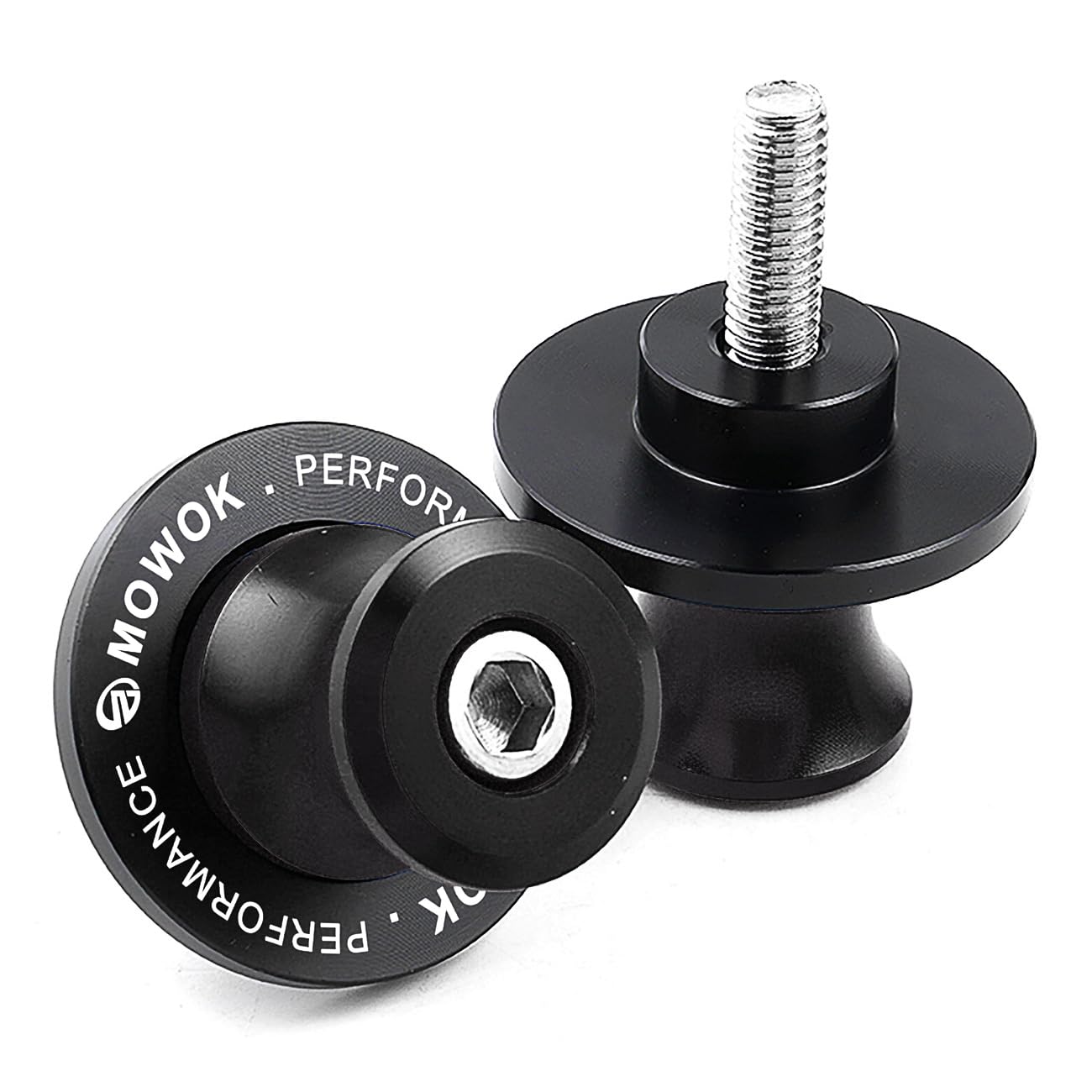 M6 suwaki wahacza diabole uchwyt motocyklowy śruba do MT09 MT10 MT25 R7 R1 R6 R9 FZ1 FZ6 FZ8 TRACER 7 9 GT XSR900 Tenere700 Benelli TRK 502 702 X kwiecień lia RS6600Czarny (Black)