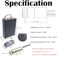 CTRICALVER 520 nm Zöld Kereszt Lézer Modul 3-5V - Műanyag Lencsével, Sorkapcsokkal és AA Elemtartóval - Ipari Szintezéshez, DIY Projektekhez 2