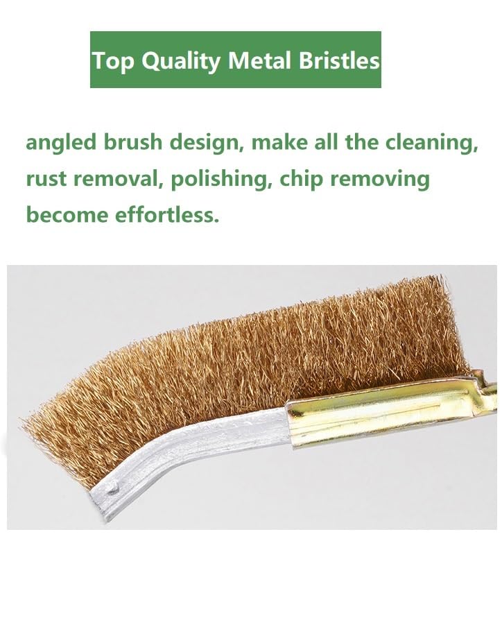 Miniatura 8 de Cepillo de limpieza de huecos de baño, cepillo de alambre para quitar pintura de óxido, cepillos limpiadores de lechada para hendiduras, cerdas