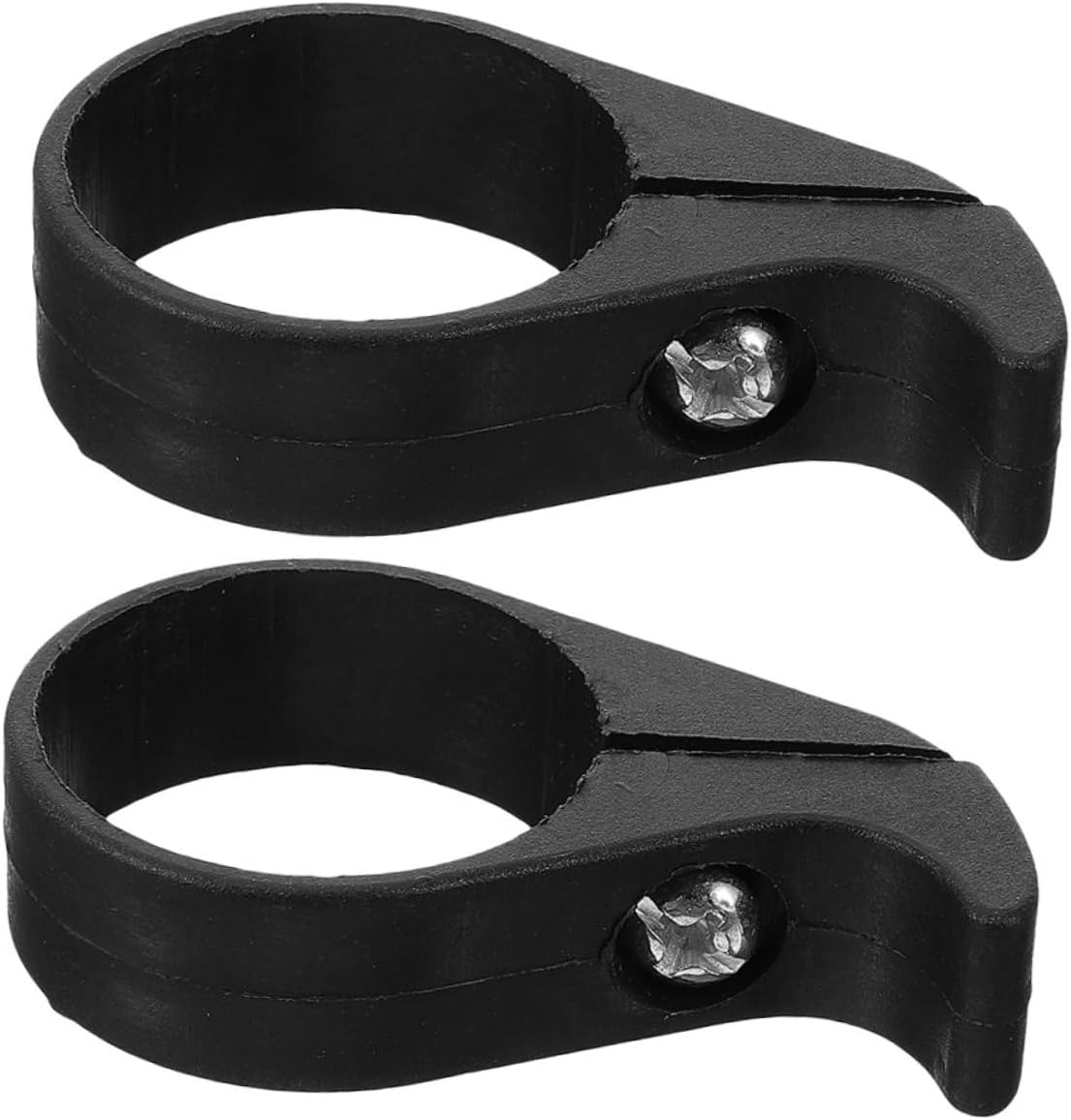SOLUSTRE 2pcs Mountain Bike Chain Guide Deflector Cover Folding Chain Stabilization Protector Drop Black Plastic for Rough Cycling