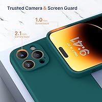 Vista 1274 de Miracase Funda diseñada para iPhone 13 Pro Max con protector de pantalla, [forro de microfibra suave antiarañazos], funda protectora de silicona