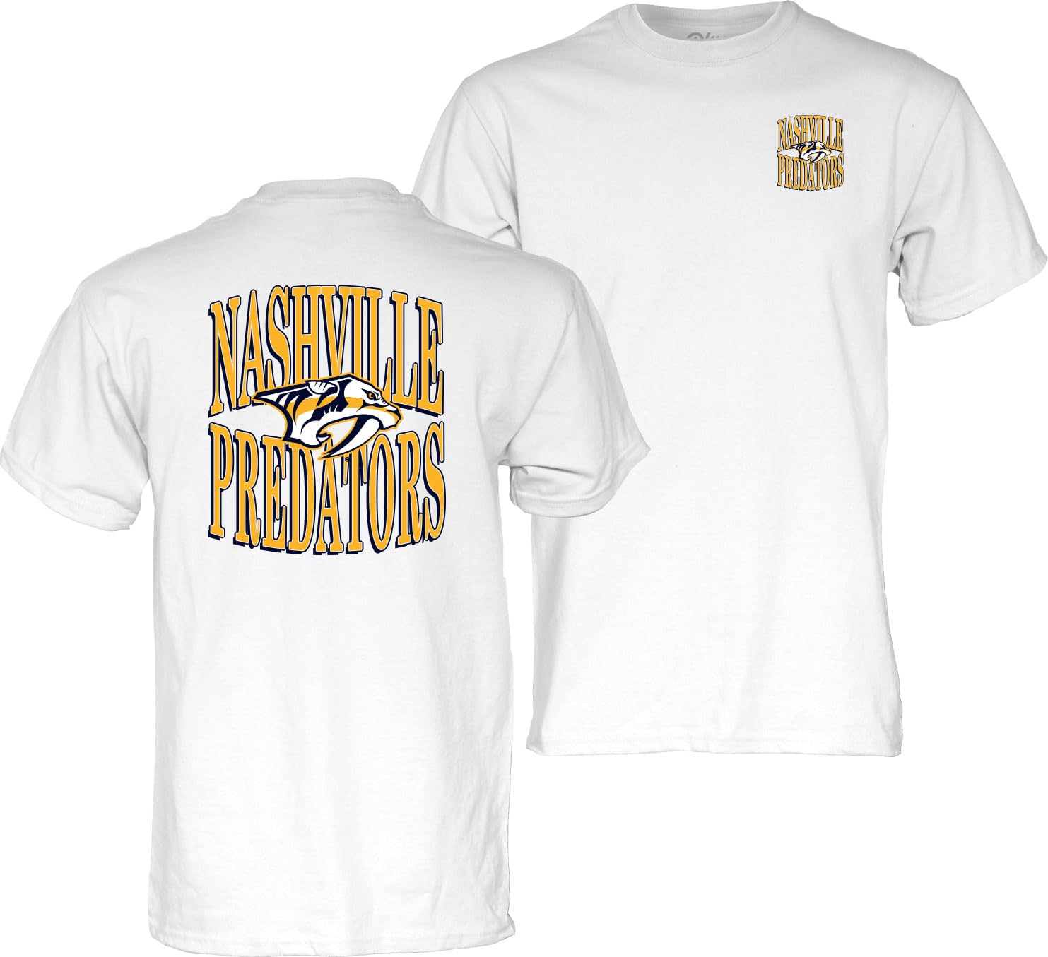 Blue 84 Officially Licensed NHL Front/Back T-Shirt White, White, L