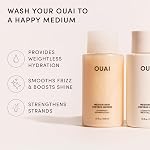 OUAI Shampooing à cheveux moyens et ensemble conditionneur - Shampooing sans sulfate et conditionneur pour les femmes & Hommes - Fabriqué avec Keratin, beurre de karité & Huile d'avocat - Exemptes de parabens & Phthalates (10 (En milliers de dollars des États-Unis