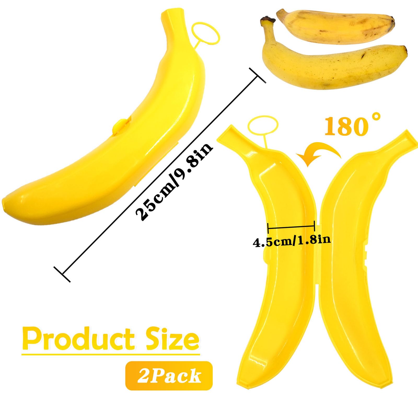 Amazon｜BieFuDan バナナキーパー 鮮度 プラスチックバナナホルダー