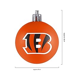 FOCO Cincinnati Bengals 12 Pack Plastic Ball Ornament Set