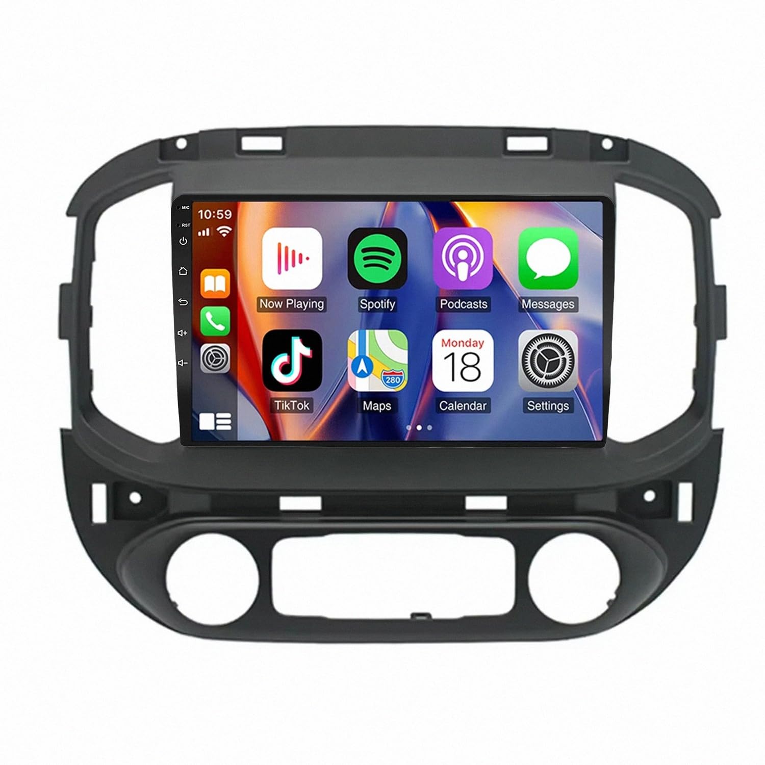 Radio Coche 2 DIN con Airplay y Bluetooth para GMC Sierra y Chevrolet Colorado 8