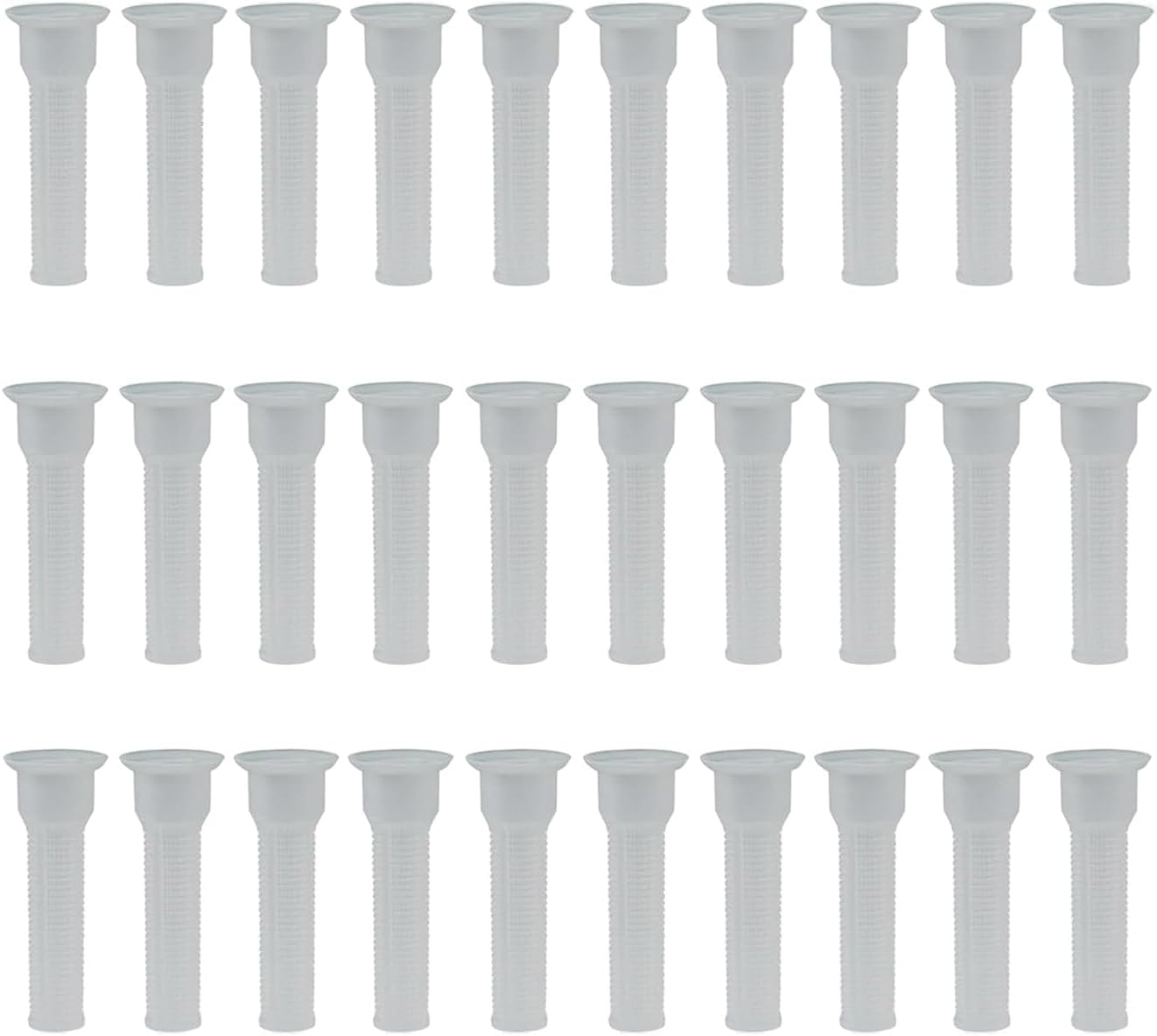 30 Pcs Sprinkler Nozzle Filters with Fine Pore Mesh Screen Clog Prevention 1.6in Plastic Spray Replacement Filter for Lawn Garden Irrigation Head Drip System Repair Parts