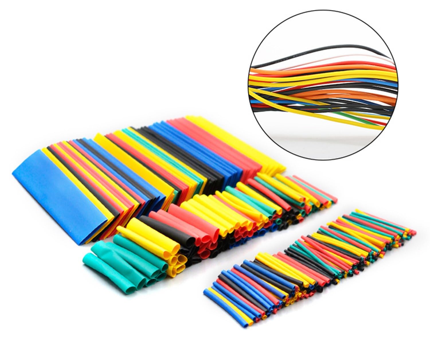 Amazon.co.jp: カラフルな熱収縮チューブ、さまざまなサイズとカラー