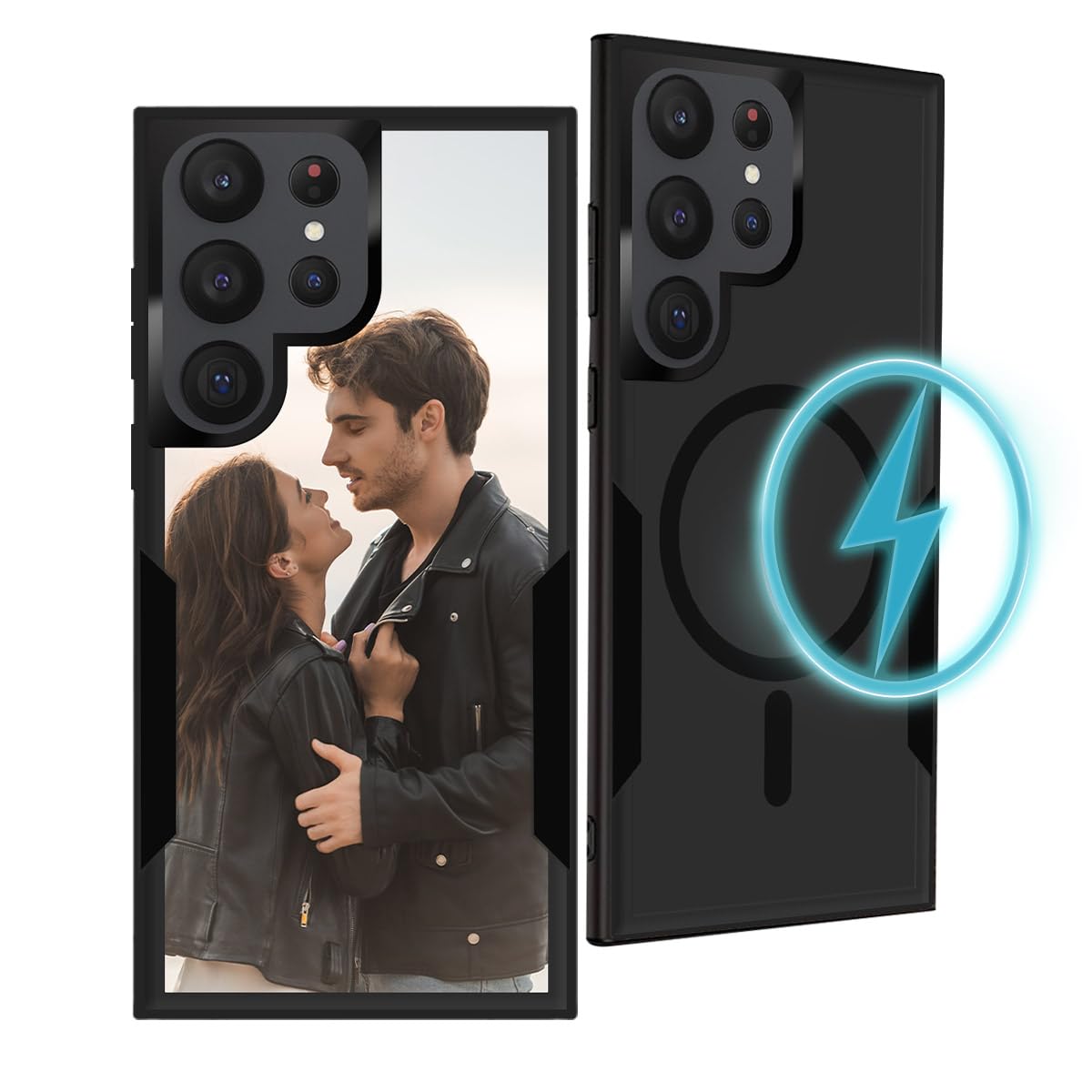 Custom Phone Case for Samsung Galaxy S23 Ultra with MagSafe Personalized Customized Magnetic Photo Cell Phone Cover Design Your Own Picture Silicone