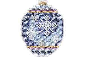 Midnight Snowfall Counted Cross Stitch Ornament Kit