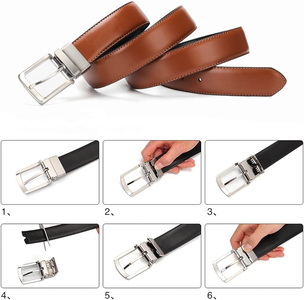 100cm★メンズベルト リバーシブル ゴールドロゴ ホワイト ゴールド ベルト メンズ カジュアル レザー ジャガー