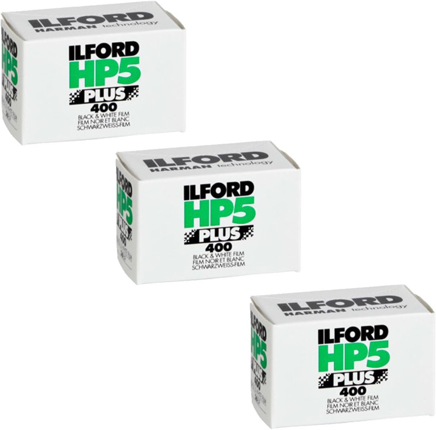 Ilford 1574577 HP5 Plus, Black and White Print Film, 35 mm, ISO 400, 36 Exposures (Pack of 3)