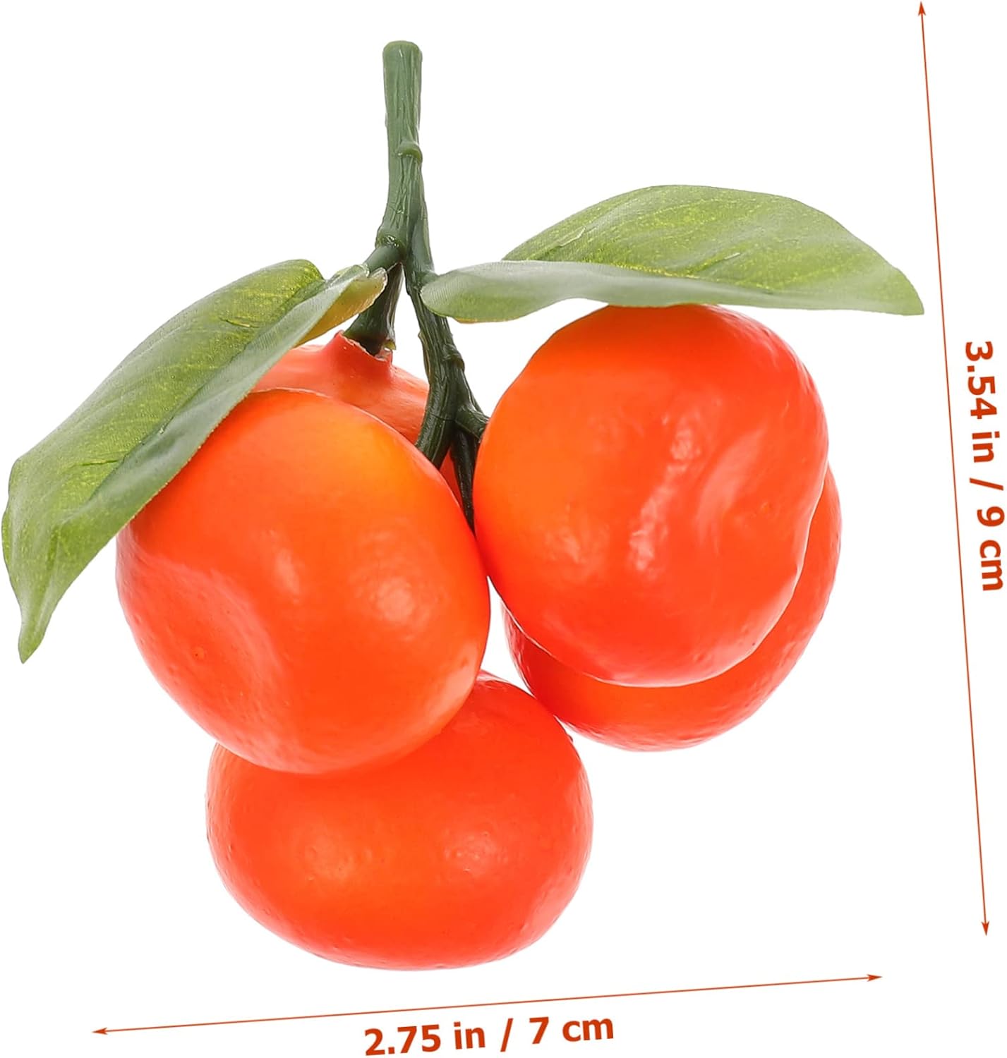 Garneck 20pcs Realistic Orange Decor Fruit Props Artificial Model for Home Simulated Orange Photo Prop