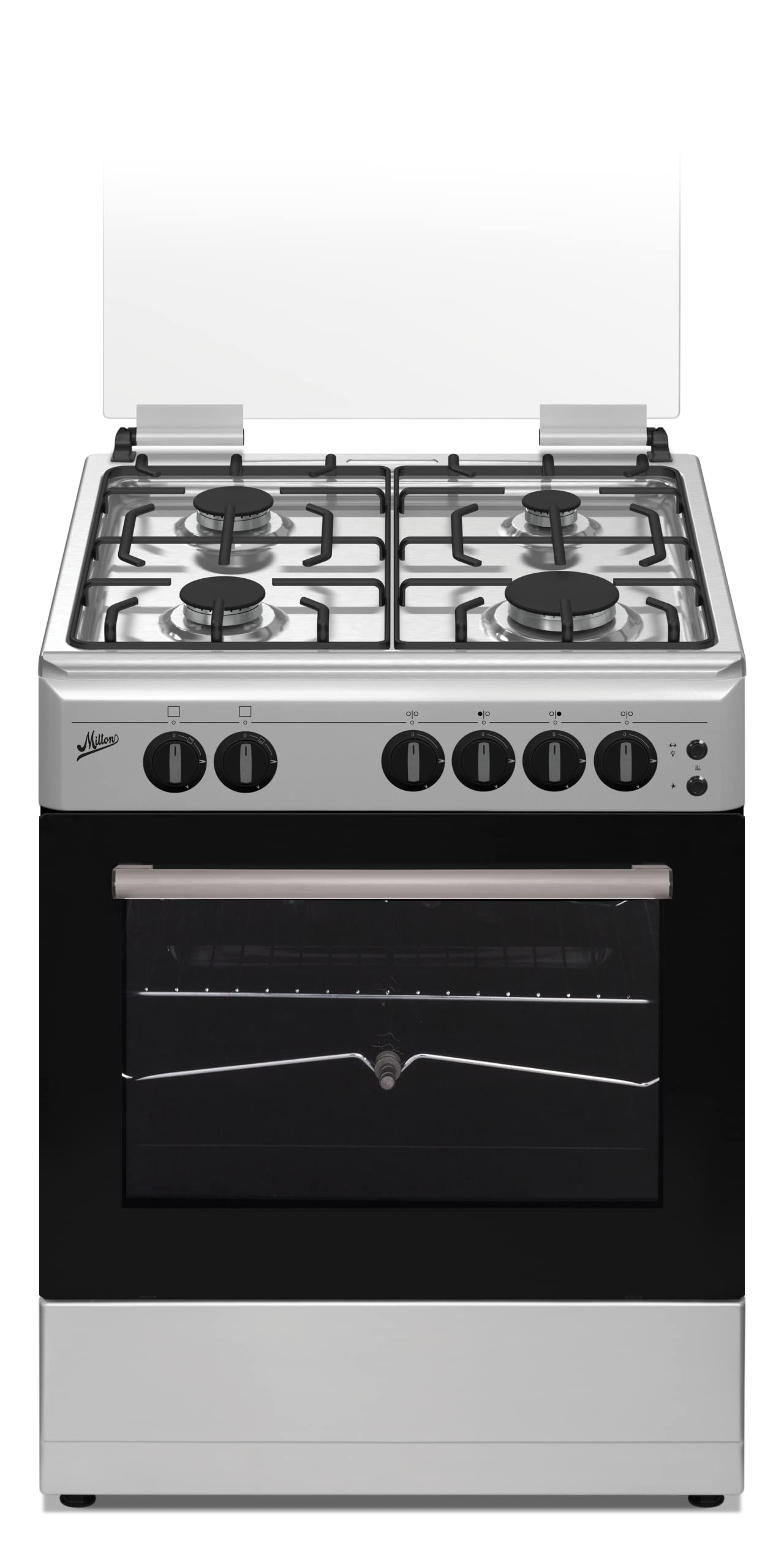 Buy Milton Freestanding Cooker 4 Burner Full Safety Stainless Steel