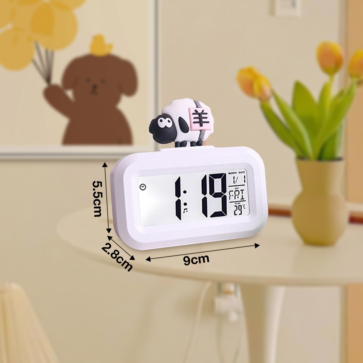 Akozon horloge miroir LED Horloge électronique, Réveil électrique de Akozon horloge miroir LED Horloge électronique, Réveil électrique de