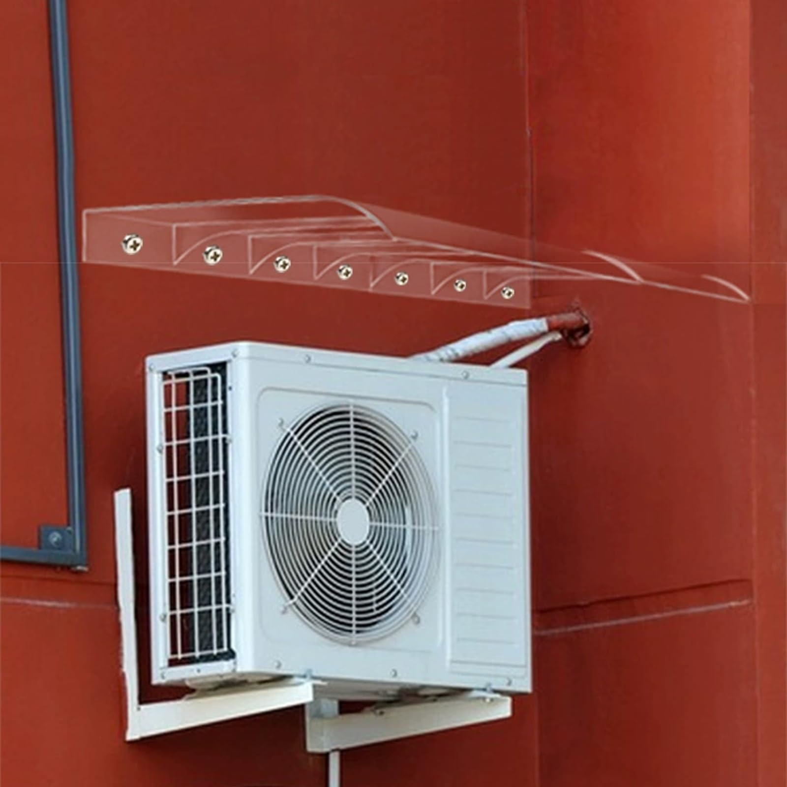 Auvent extérieur en polycarbonate pour climatiseur abri terrasse durable