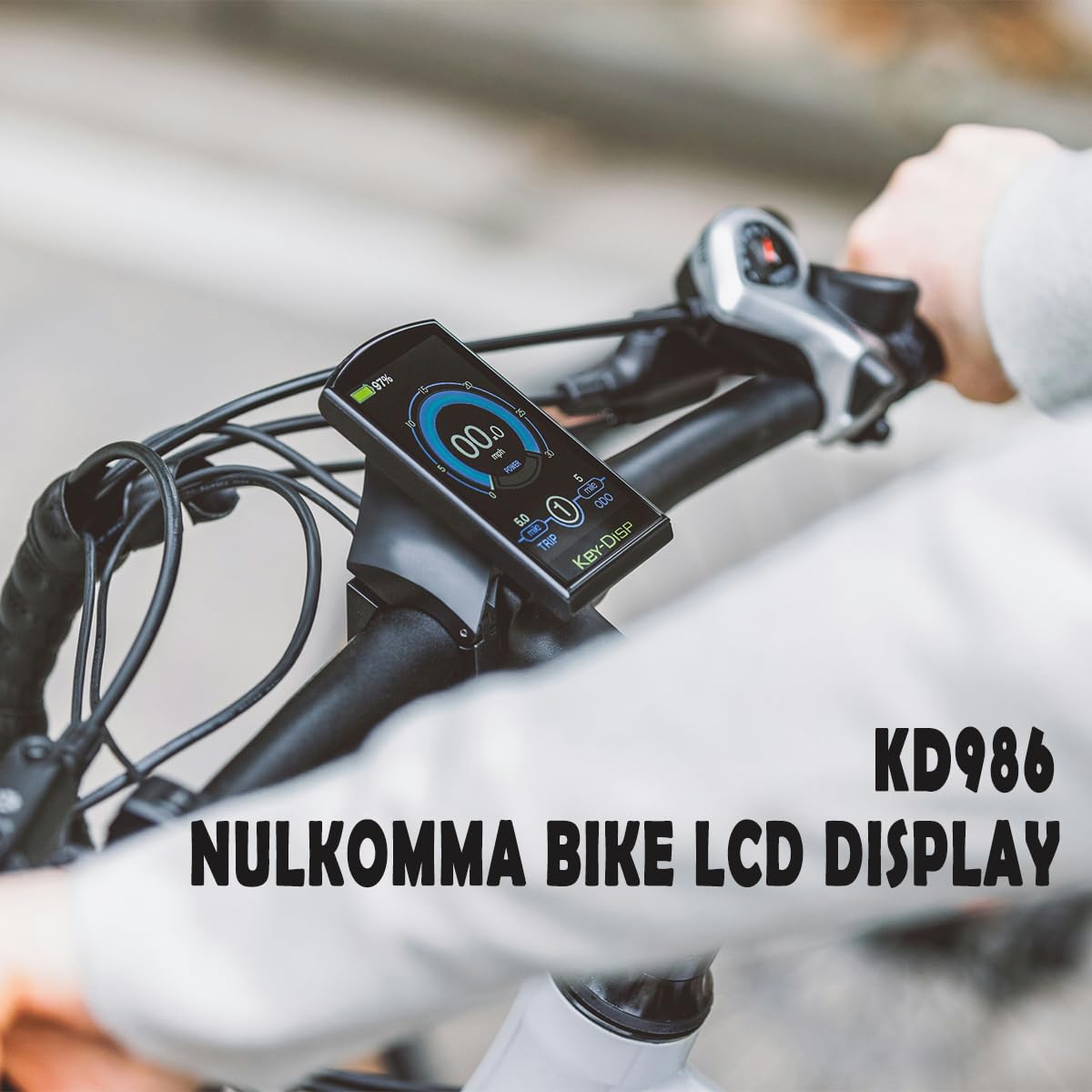 Key-DISP KD986 Ebike wyświetlacz LCD TFT miernik prędkości 36 V 48 V do roweru elektrycznego, wodoodporny zestaw do konwersji do hulajnogi elektrycznej, modyfikacji roweru elektrycznego
