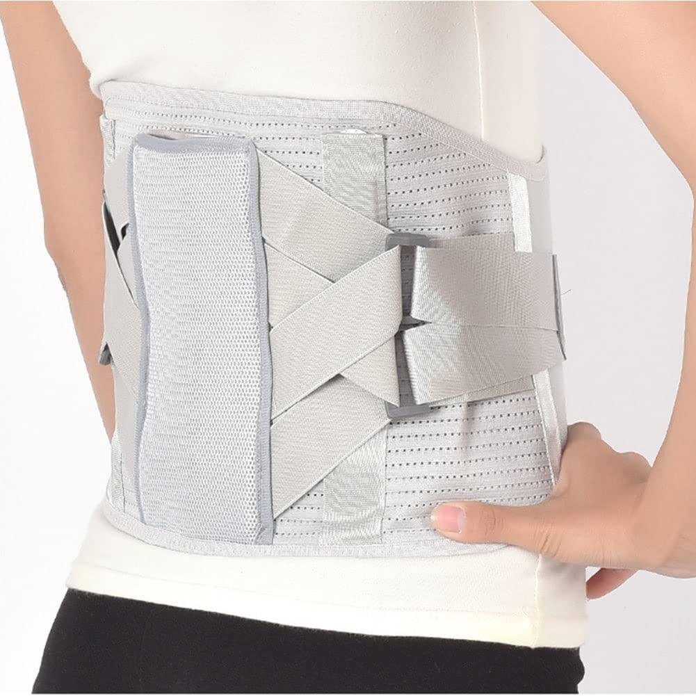 Cintura, con 3 Cuscinetti lombari Rimovibili e Piastre di Supporto Donna Uomo Sciatica Scoliosi Ernia del Disco Traspirante(XL/X-Large)