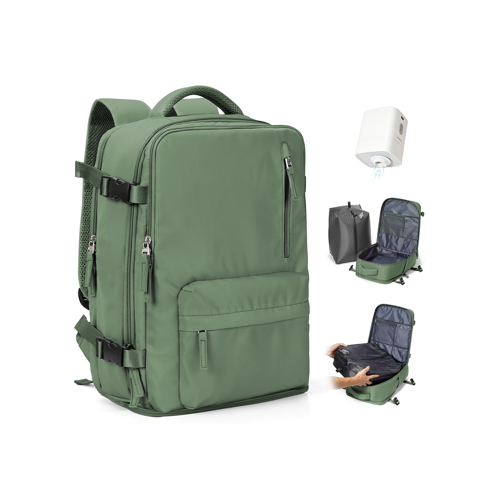 SZSYCN Vacuum Backpack Travel Bag With Pump Ryanair Cabin Bags 40x30x20 Underseat Ryan Air Hand Luggage 40 x 20 x 25 Carry On Baggage For Flights Backpack With Compression System — view 44