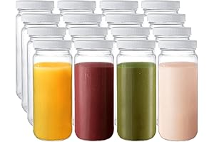 Suwimut 16oz Glass Jars Set