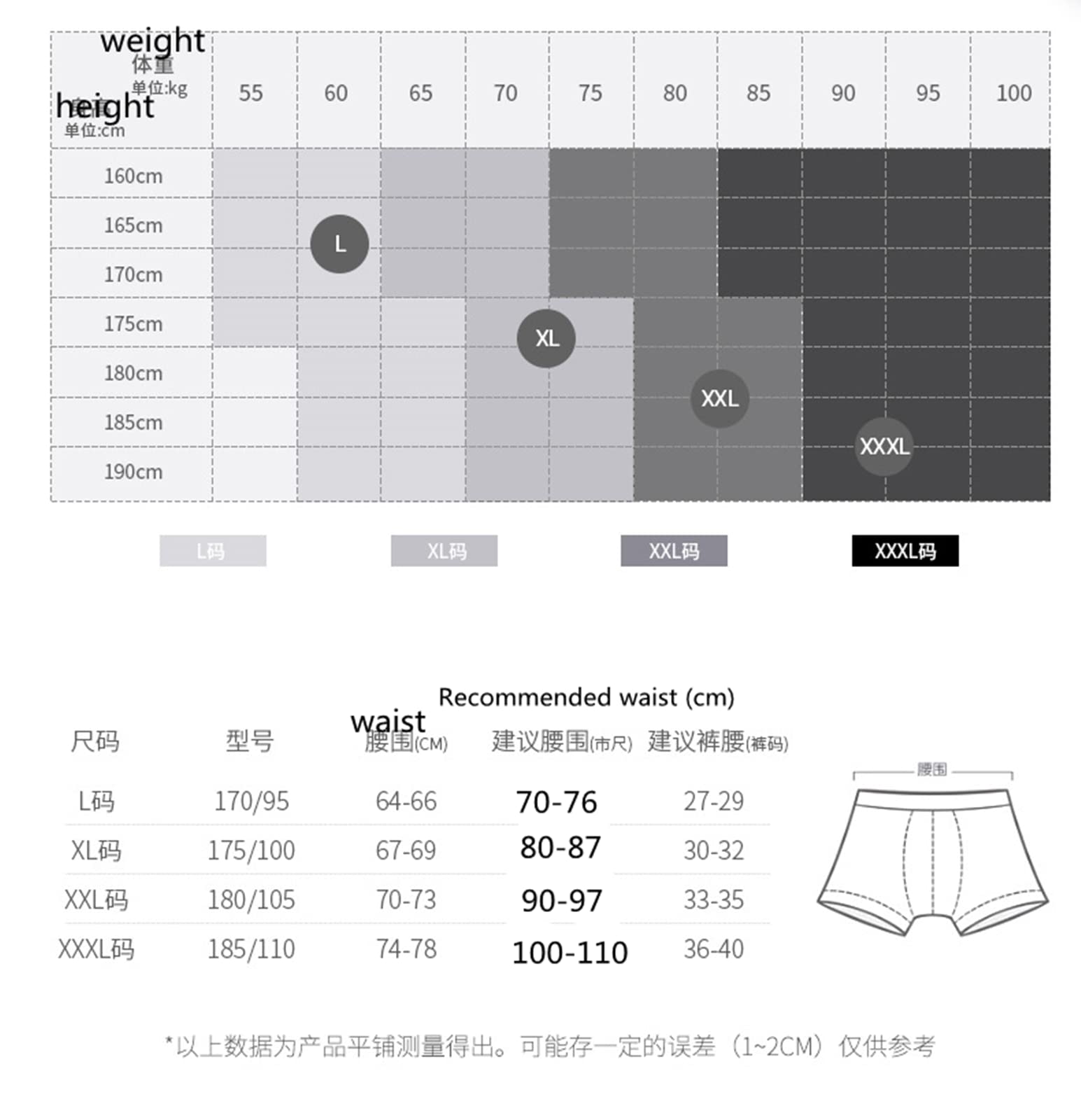 Calzoncillos Hombre Paquete De 6 80S Pima Cotton Men Ropa Interior Juvenil Boxeador Inconsútil