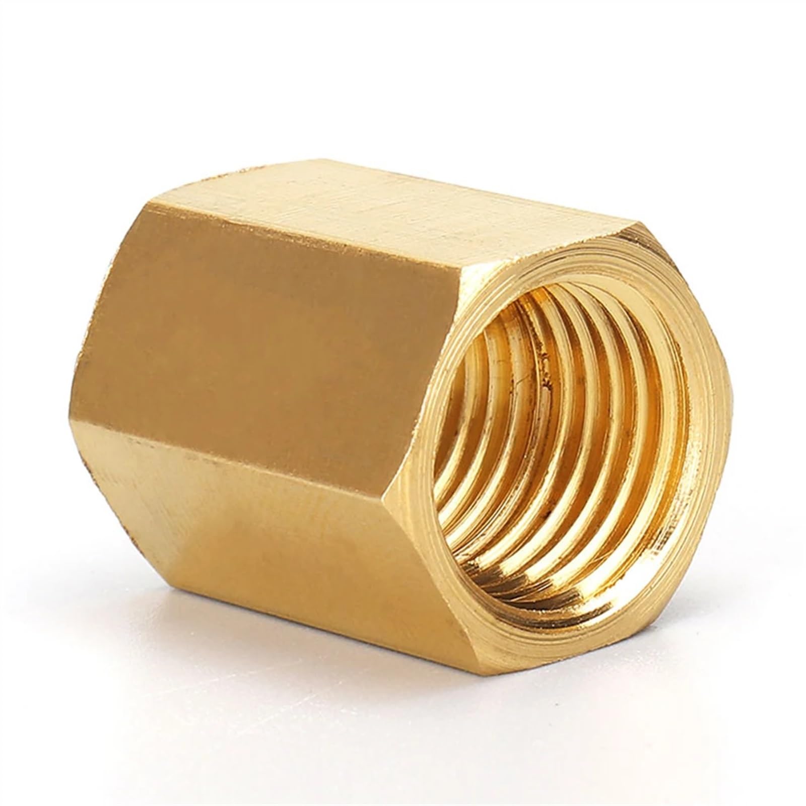 Mosiężna złączka do rur Wąż miedziany Łącznik sześciokątny Szybkozłączka Gwint żeński 1/8" 1/4" 3/8" 1/2" 3/4" BSP do wody paliwa gazowego (kolor: KH-10)