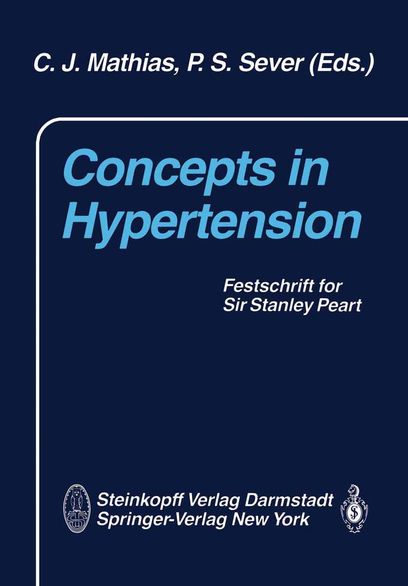 Buy Concepts in Hypertension: Festschrift for Sir Stanley Peart — BookShops.in