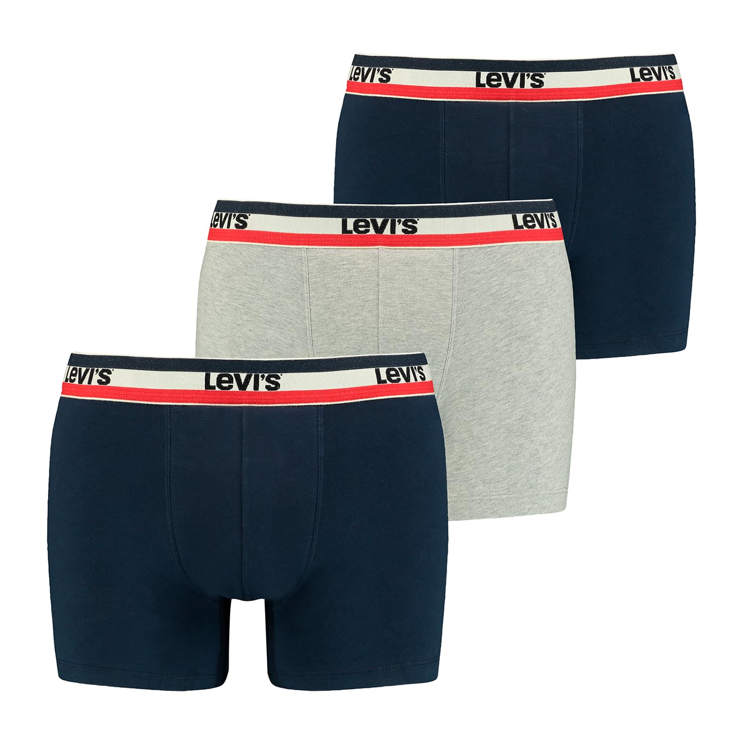 Levi's Lot de 3 Boxersavec Logo Pratiques pour Homme Cavaliers