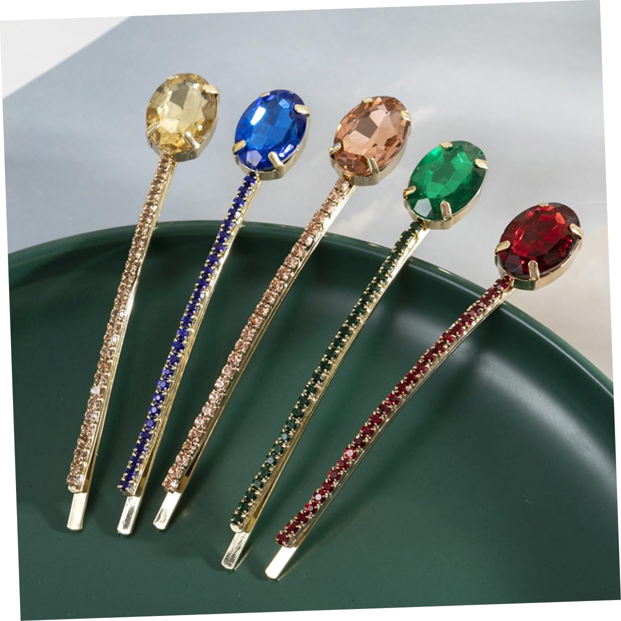 Healeved 25stücke Teiliges Haarklammern Mit Kristallen Und Strasssteinen Für Frauen Elegante Haarspangen Champagner Und Hellgelb Für Tägliche Outfits Und Besondere Anlässe