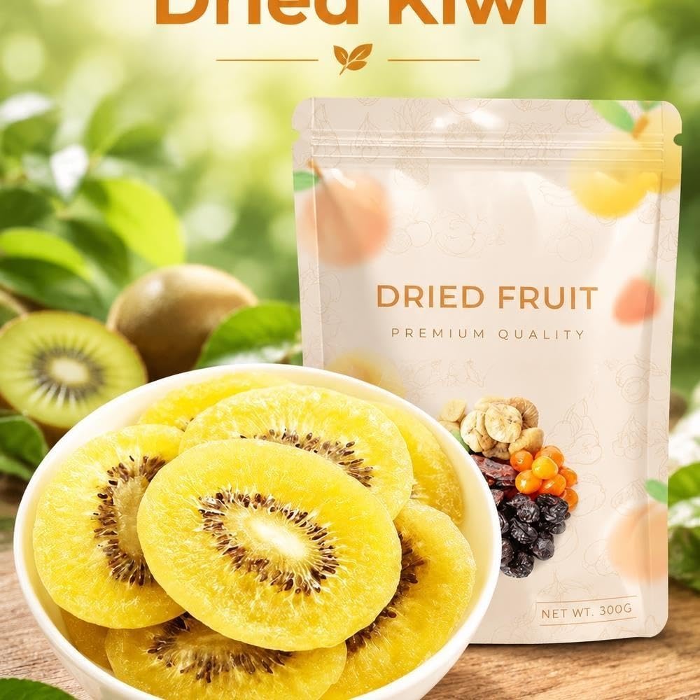 Getrocknete Kiwischeiben, 500 g Beutel