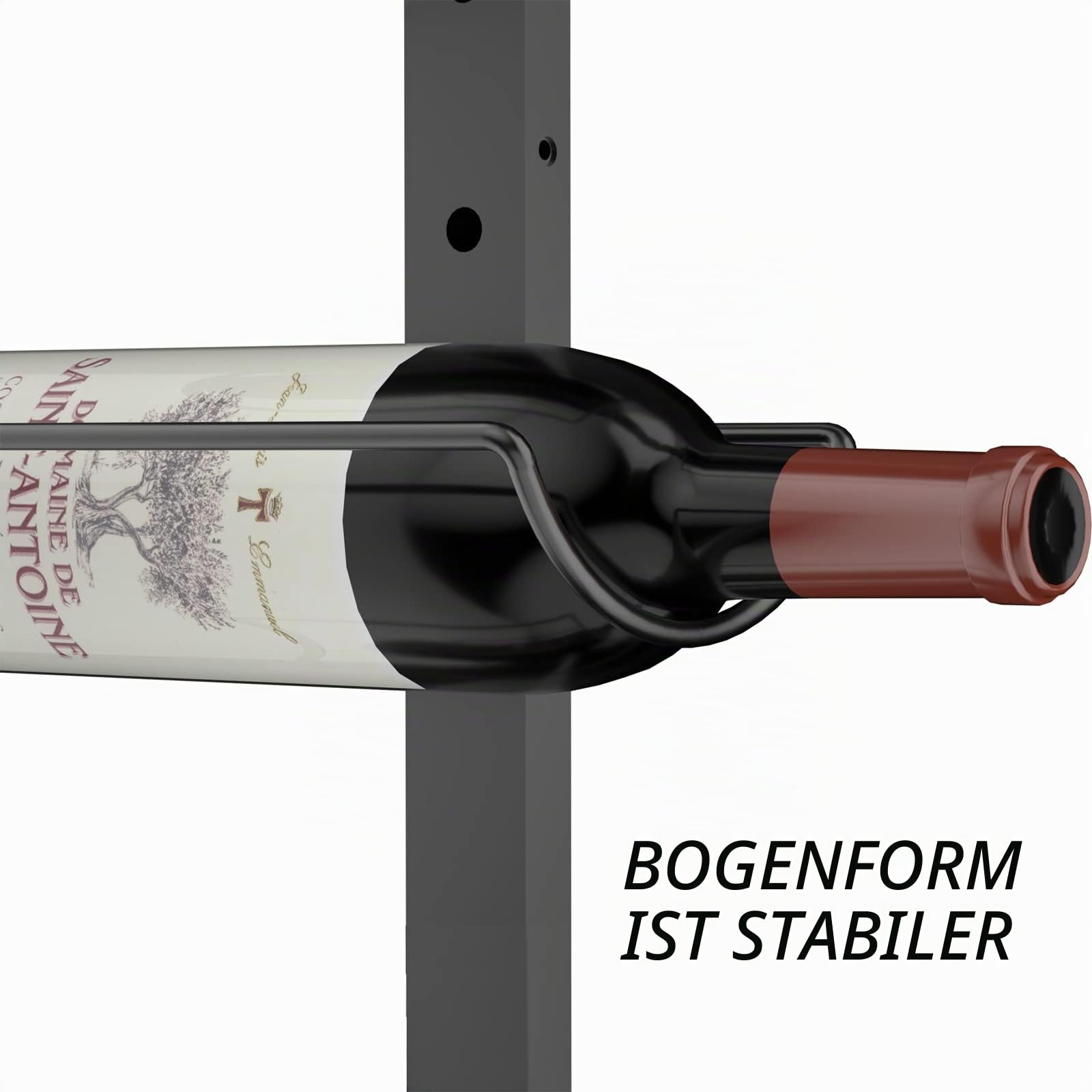 Wand-Weinregal für 12 Weinflaschen, abnehmbarer Wein-Aufbewahrungs-Organizer, Wandhalterung, Weinflaschen-Display-Halter, Handtuchhalter, verwendet als ein oder vier, für Küche, Bar, Weinkeller